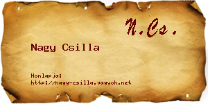 Nagy Csilla névjegykártya