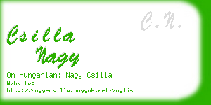 csilla nagy business card